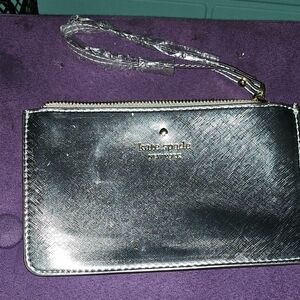Kate Spade Silver Wristlet